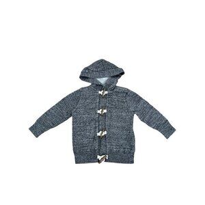 Baby Gap Gray Toggle Hooded Sweater Jacket Size 2T